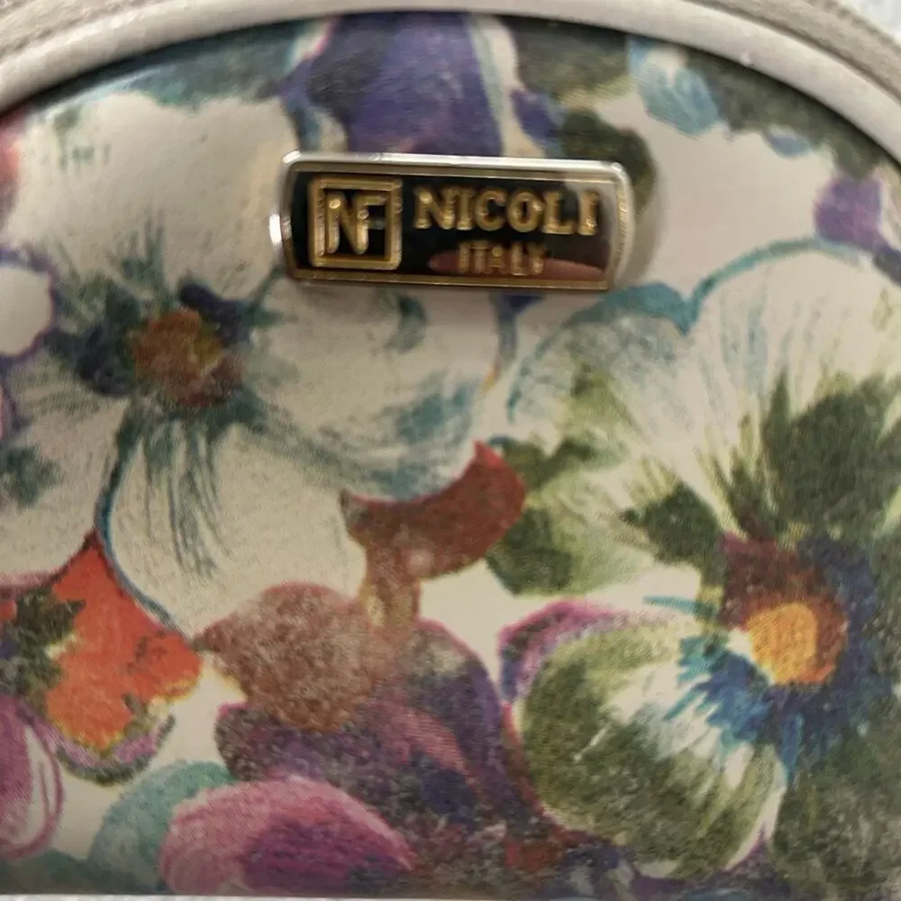Nicoli Italy Floral Women's Coin Purse Multicolor
